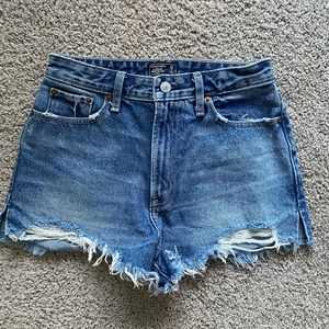 Abercrombie & Fitch Annie High Rise Jean Shorts 26